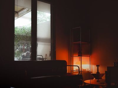 Warm ambient light for eye comfort